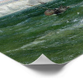 Een Uitzicht van Margate van de Pier, 1868 Poster (Hoek)