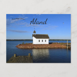 Een Uitzicht van Mariehamn Aland Briefkaart