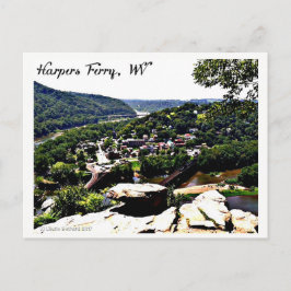 Een Uitzicht van Modern Day Harpers Ferry Briefkaart
