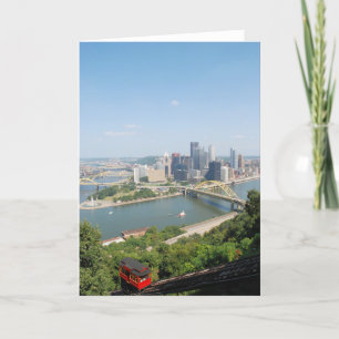 Een uitzicht van Pittsburgh Van de binnenstad van Kaart