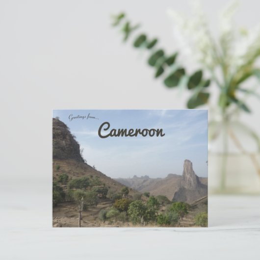 Een Uitzicht van Rumsiki Kameroen Briefkaart (Staand voorkant)