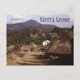 Een Uitzicht van Sierra Leone Briefkaart