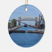 Een Uitzicht van Soo II Keramisch Ornament (Links)