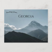 Een Uitzicht van Stepantsminda, voorheen Kazbegi G Briefkaart (Voorkant)