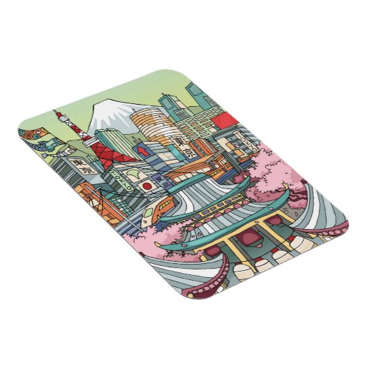 Een Uitzicht van Tokio Magneet (Rechterzijde)