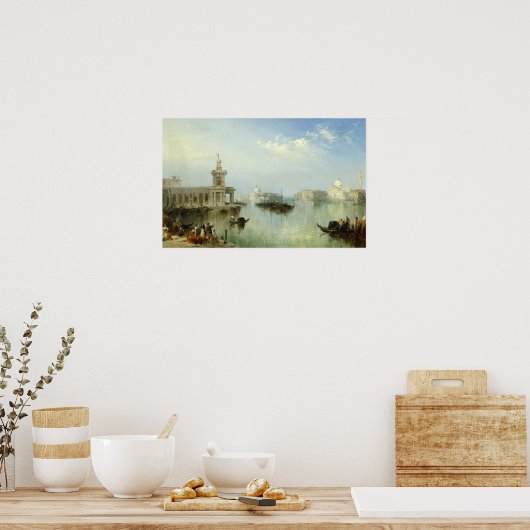 Een Uitzicht van Venetië Poster (Keuken)
