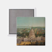 Een Uitzicht van Washington DC Magneet (Voorkant / Achterkant)