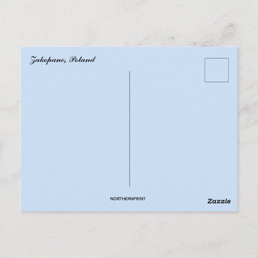 Een Uitzicht van Zakopane Polen Briefkaart (Achterkant)