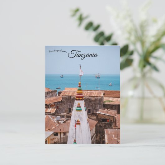Een Uitzicht van Zanzibar Island Tanzania Briefkaart (Staand voorkant)