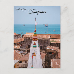 Een Uitzicht van Zanzibar Island Tanzania Briefkaart