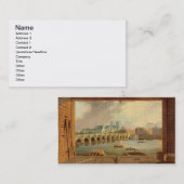 Een Uitzicht Westminster Bridge (olie op het panee Visitekaartje (Voorkant / Achterkant)