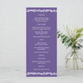 Een Ultra Violet Wedding Eenvoudig Menu Receptie (Staand voorkant)