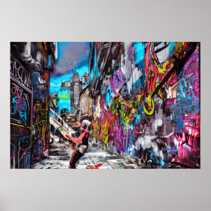 Een uniek Collectie van de Straatkunst: Graffiti, Poster