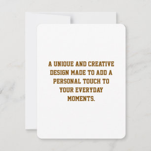 Een uniek en creatief ontwerp om een persoonlijk k feestdagenkaart