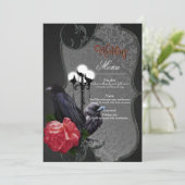 Een uniek huwelijk menu (Staand voorkant)