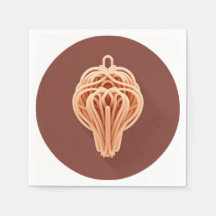 Een uniek patroon van spaghetti noedels