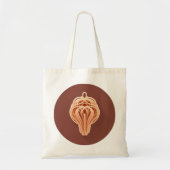 Een uniek patroon van spaghetti noedels tote bag (Voorkant)