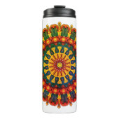 Een unieke mandala tuimelaar met gelukkige Phoenix Thermosbeker (Voorkant)