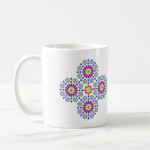 Een unieke stoel met een Arabische stijl. Koffiemok