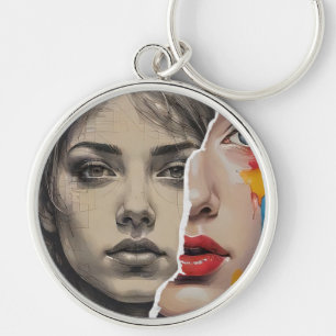 Een unieke twee schaduw sleutelhanger