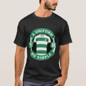 Een uniform, zo eenvoudig in stijl t-shirt (Voorkant)