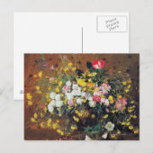 Een vaas van Bloemen Briefkaart (Voorkant / Achterkant)