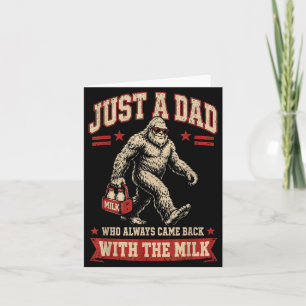Een vader die terugkwam met de melk Vaderdag Kaart