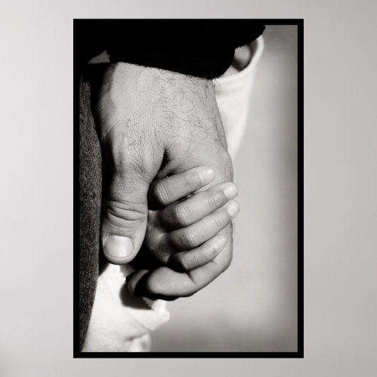 Een vader vertrouwt beschermende liefde poster (Voorkant)