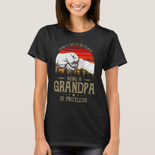 Een vader zijn is een eer om opa te zijn is Pricel T-shirt