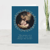 Een vaders liefde aangepaste foto Vaderdag Feestdagen Kaart (Voorkant)