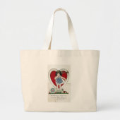 Een Valentijn meisje, Birdie vertelde me Grote Tote Bag (Voorkant)