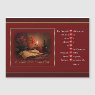 Een Valentijn van God Magnetische Kaart