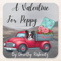 Een Valentijn voor Peppy Paper Onderzetter