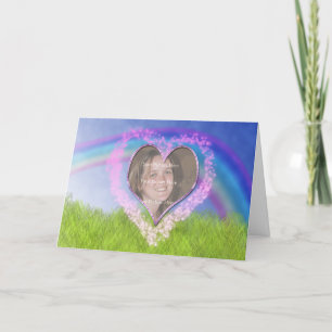 Een Valentijnsdag kaart met een foto van je liefde
