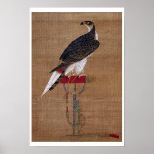 Een valk - Koreaanse scrol van de 16e eeuw Poster