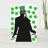Een vampier op St. Patrick's Day Kaart (Voorkant)