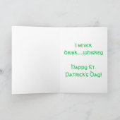 Een vampier op St. Patrick's Day Kaart (Binnen)