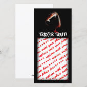 Een vampiers kus des doods feestdagenkaart (Voorkant / Achterkant)