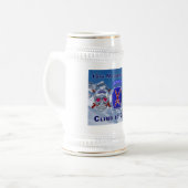 Een van de 10e muurdivisies bierpul (Voorkant links)