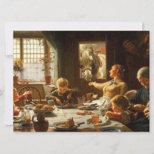 Een van de familie (Ezel wordt gevoerd) Kaart