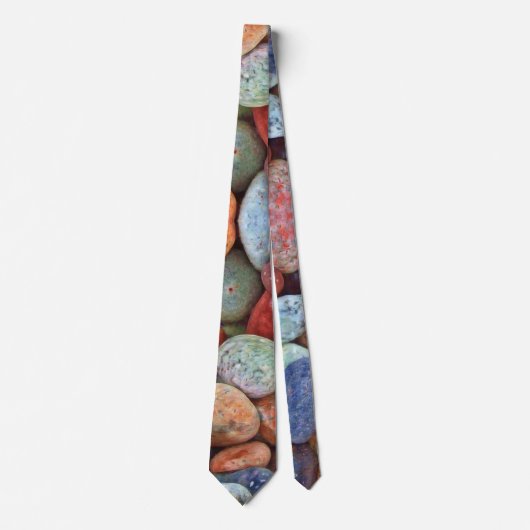 Een van de Kind Pebble Stone Necktie Stropdas (Voorkant)