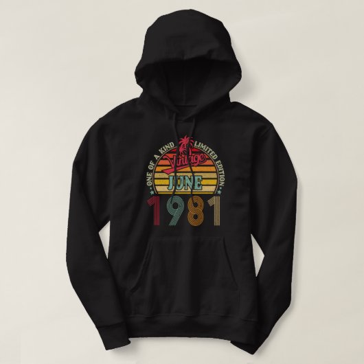 Een van de meest  edities van juni 1981 hoodie (Design voorkant)