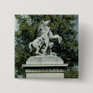 Een van de twee "Marly Horses", 1739-45 Vierkante Button 5,1 Cm
