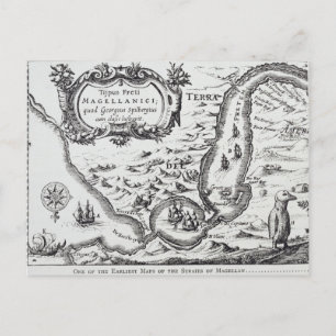 Een van de vroegste kaarten van de Magellan