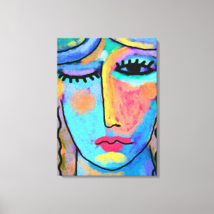 Een van die dagen Abstract digitaal schilderen Canvas Afdruk