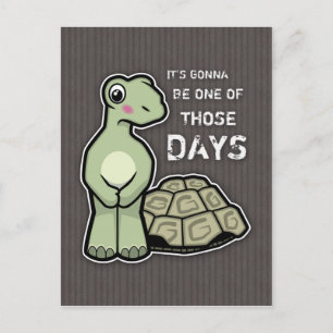 Een van die dagen - Cute Tortoise Briefkaart
