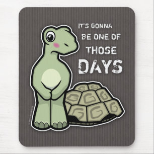Een van die dagen - Cute Tortoise Mousepad Muismat