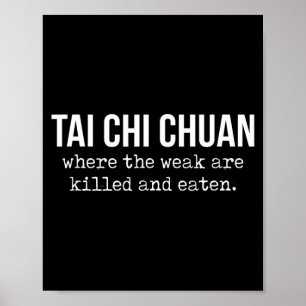 Een Van Die Tai Chi Chuan Mensen Chinese Vechtkuns Poster