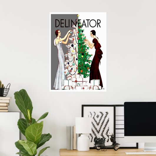 ÉÉN-VAN-EEN-SOORT KARTDECO POSTER (Thuiskantoor)