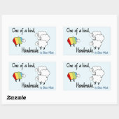 Een van een soort regenboog schapen Sticker (Vel)
